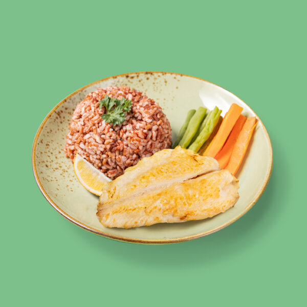 GRILLED DORY with BROWN RICE